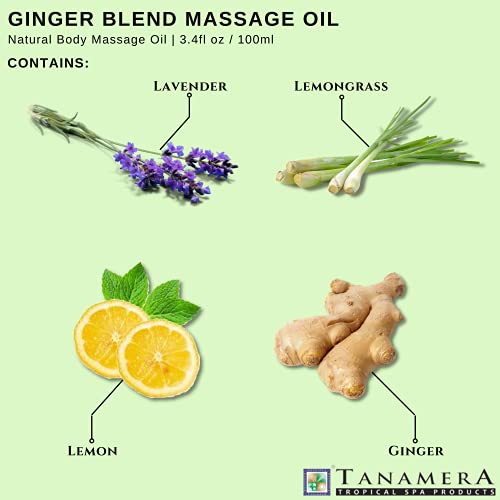 Tanamera Natural Herbal Massage Oil And Vco Bundle Set Of 5 • Vegan Certified • Halal • Virgin Coconut, Green Coffee, Herbal, Basil, And Ginger Blend #TOP1