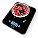 Bilancia da Cucina, KELLA 15kg/1g, Bilancia da Cucina Digitale, Bilancia per Alimenti, Funzione Tare, Vetro Temperato Nero, Display LCD, Multifunzione Facile da pulire