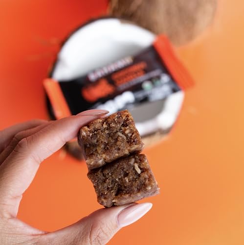 Bahamii Organic Date & Nut Energy Bites - Coconut Vanilla (Pack Of 6), Vegan, Gluten Free, No Preservatives, Plant Based, Kosher #TOP6