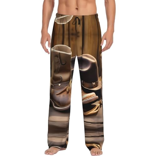 Pantalon de pyjama homme EdWal noir pour soirées cocooning XXL