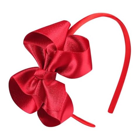 Amybasic Boutique Hair Bow Headbands for Kids, Toddlers, and Girls - Red Cover