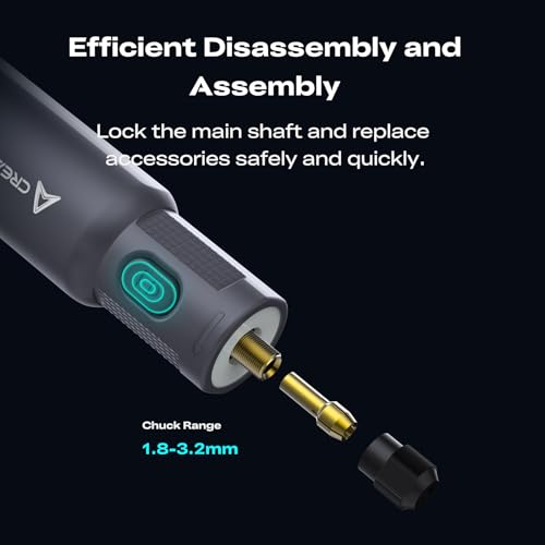 Image of Creality Cordless Rotary Tool Kit, Multi-Functional 6 Variable, High Speeds Max 18000 RPM, 1500mAh Long Battery Life, Cordless Handheld, Portable Storage