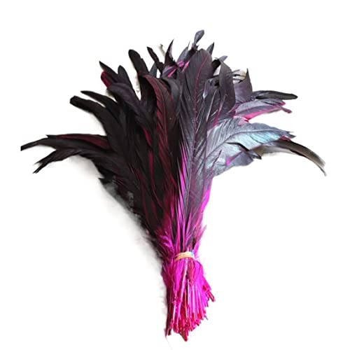 Plumas de gallo decorativas de 35cm para disfraces y tocados de boda 2