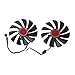 KLOVA 2 szt. 95 mm CF1015H12DU 4-pinowy wentylator VGA wentylator do odbiorników XFX Radeon RX580 RX590, wzmacniaczy, DVR, szafki AV