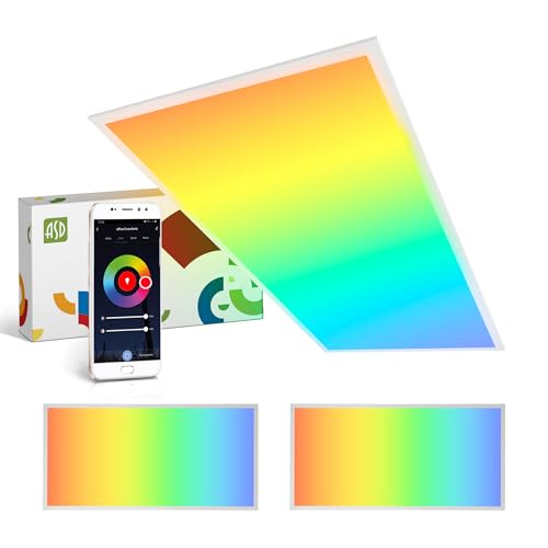 ASD 2 Pack 2x4 Smart RGBW LED Flat Panel Light