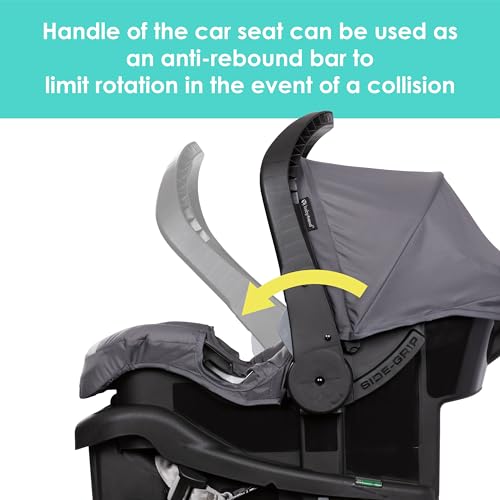 baby trend venture 3-wheel stroller travel system stellar grey
