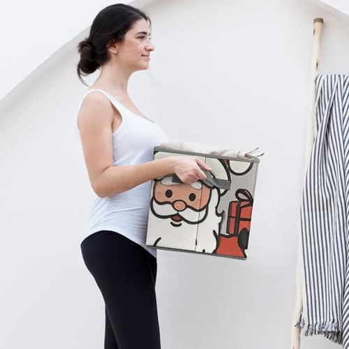 Cubes de rangement pliables en tissu épais rigide et durable - 8
