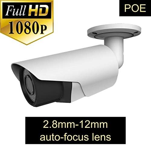 ROMIX TL-E0473H 2.0 MP1080P POE Bullet Security IP Camera with 2.8-12 mm Varifocal Auto Focus Motorized Lens