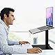 BESIGN LSX6 Laptop ständer, Verstellbarer ergonomischer Notebook-Ständer für sitzendes und stehendes Arbeiten, Laptop ständer kompatibel mit 10-15.6 Laptops