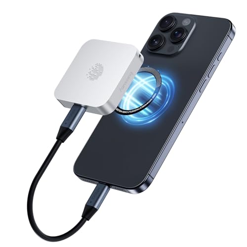fanxiang SSD Externe 500 Go – Vitesse de Lecture 490 Mo/s, USB-C 3.2 Gen1, Design magnétique avec Anneau, Plug & Play pour iPhone 16/15, Mac, PC et Tablette(PS500)