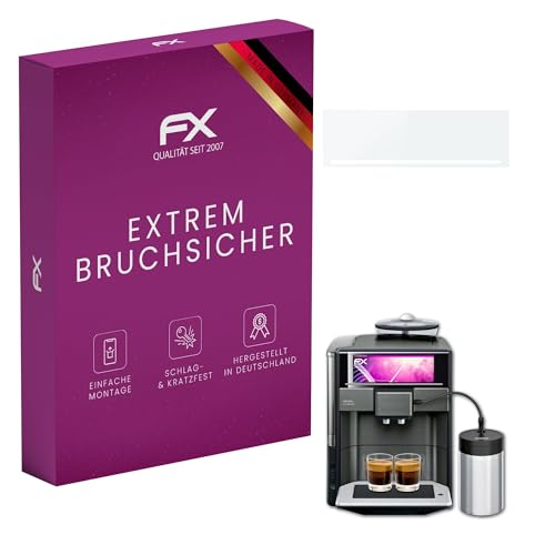 atFoliX Plastic Glass Protective Film compatible with Siemens EQ.6 plus extraKlasse Glass Protector, 9H Hybrid-Glass FX Screen Protector