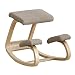 Chair Sedia ergonomica inginocchiatoio Sgabello inginocchiatoio Mobili per Ufficio Domestico Sedia a Dondolo Sedia per Computer in Legno,Grigio
