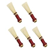 MUPOO Bassoon Reeds 5 PCS, Medium Hard Bamboo Bassoon Reed Instrument Accessories