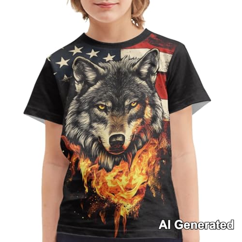 Image of Xhuibop Kids T Shirts for Boys Size 3-16 Girls Short Sleeve Sportswear Active Tops