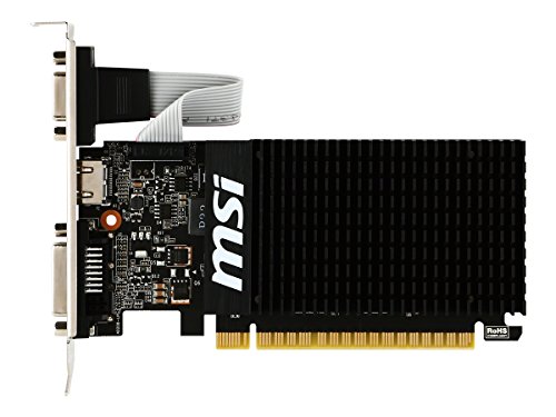 MSI Gaming GeForce GT 710 2GB GDRR3 64-bit HDCP Support DirectX 12 OpenGL 4.5 Heat Sink Low Profile Graphics Card (GT 710 2GD3H LP) (Renewed)