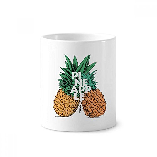 Porte-céramique Ananas Couple : pot à stylo et gobelet brosse à dents 350ml