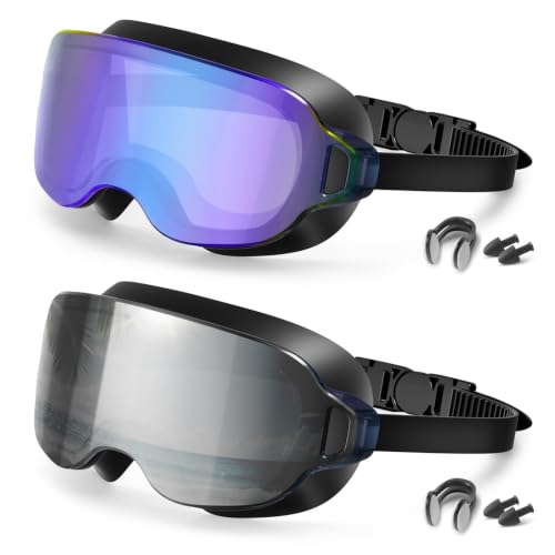 Aegend Pro Wide View Swim Goggles for Adult Youth, UV Protection No Leaking Clear Vision Goggles for Men Women - image 1