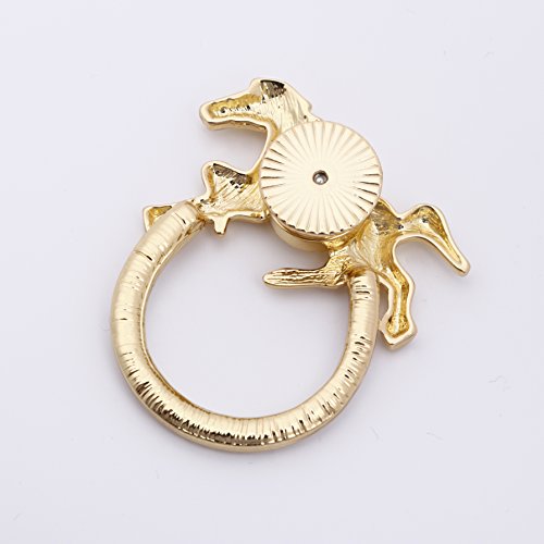 Image of Horse Lucky Horseshoe Magnetic Brooch Eyeglass Holder 3 Tone