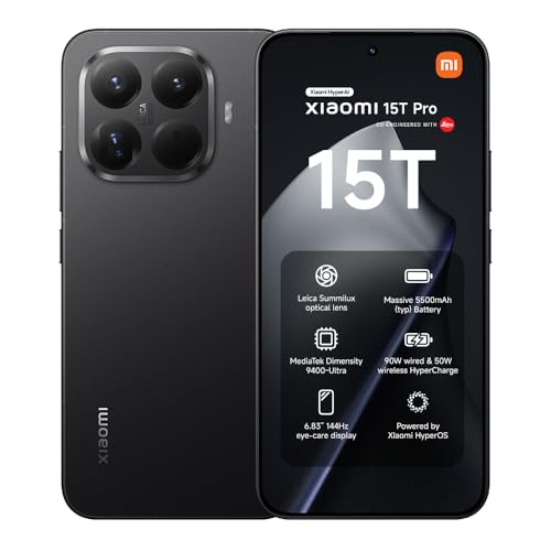 XIAOMI 15T Pro, Smartphone 12+512GB, 6,83' 144Hz augenschonendes Display,...