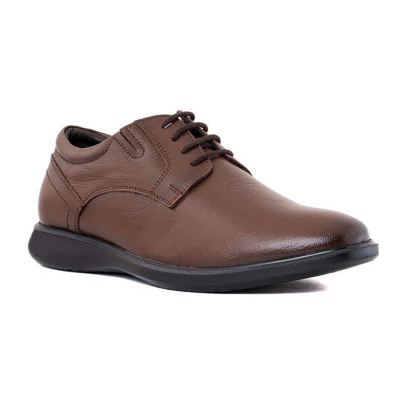 Khadims British Walkers Brown Leather Formal Derby Shoe for Men (3592524) (B0CJJWGFV2) Amazon Price History, Amazon Price Tracker