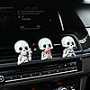 Mini Skull Vent Clip Car Air Freshener, Gothic Skull Car Fragrance Decor, Stylish Vent Clip Air Freshener with Replaceable Fragrance Pad, Novelty Skull Design Gift #1