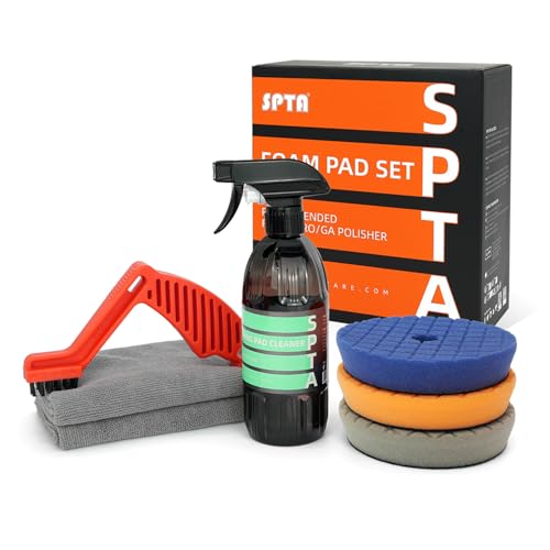 Amazon.co.jp: SPTA バフ研磨パッド、5インチバフ研磨スポンジパッド3