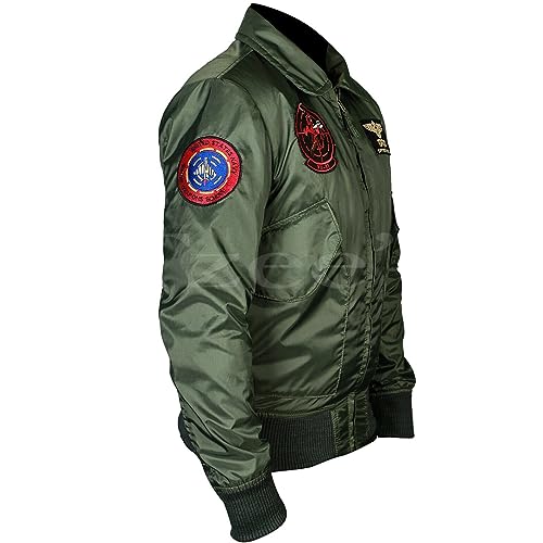 Tzee's Tom Cruise Bomber Jacket-Tom Cruise Flight Jacket-Tom Cruise Top Maverick Flight Bomber Jacket Jet Pilot Jacket3
