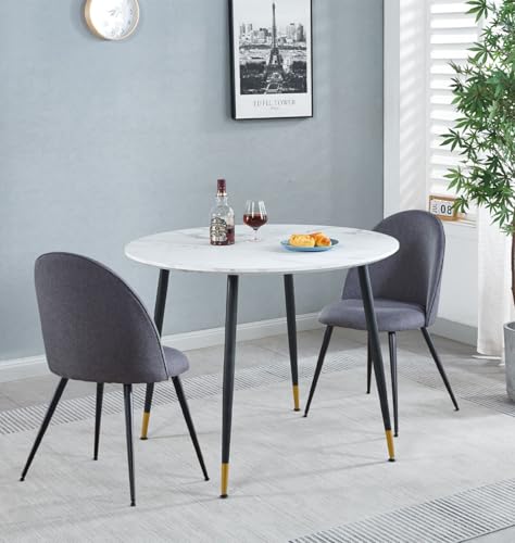 Mesa de comedor pequeña y 2 sillas cómodas contra espacios estrechos 2
