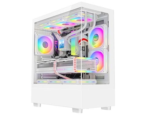 ASC Gaming PC Tower AMD Ryzen 5 5500 16GB RAM 1TB+256GB SSD RTX4060 8GB Graphics Windows 11 White RGB 6 Fan Gaming Case. ** Free Upgrade To 5050 Gpu