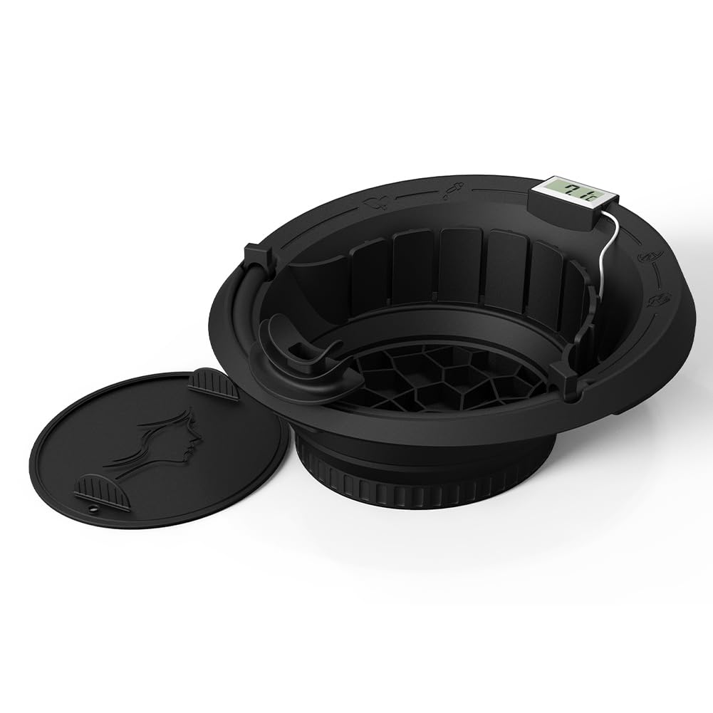 Bañera facial de silicona con tubo desmontable para crioterapia 1