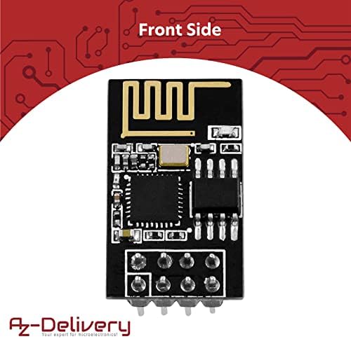AZDelivery ESP8266-01S Serial Wireless WLAN WiFi Transceiver Module with Breakout Breadboard Adapter compatible with Arduino Including E-Book!