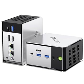 GMKtec Mini PC, M8 Computer da Tavolo AMD Ryzen 5 PRO 6650H (6C/12T 4,50 GHz), Doppia LAN 2.5GbE, 16 GB RAM LPDDR5 + 1 TB SSD PCIe, Oculink, USB4, HDMI, USB-C