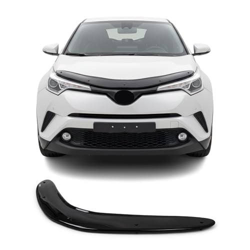 Hood Deflector Guard fits Toyota C-HR 2016-2020, Bugflector Bug & Bonnet Shields, Black ABS Hood Protector, Protects from Particles & Bug, All Weather Durable Car Exterior Accessories