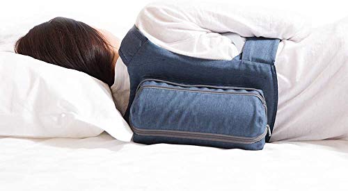 WoodyKnows Side-Sleeping Backpack, Breathing Aids for Sleep, Relieves Snoring Caused by Supine Sleep Position, Inflatable & Portable Back Pillow (Backpack, Small)