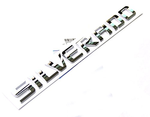 Image of Yoaoo 1 OEM Letter Emblem 3D Badge Nameplate Replacement for Silverado 1500 2500Hd 3500Hd Series 1999-2018 1999-2018 Gloss Chrome