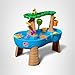 Step2 Tropical Rainforest Kids Water Tables, Outdoor Toddler Activity Table, Ages 1.5+ Years Old, 13 Piece Water Toy Accessories, Blue & Green
