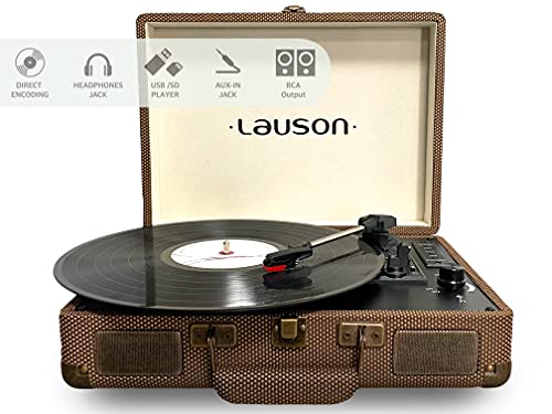Lauson CL614 Tourne-Disque en Vinyle Vintage à 3 Vitesses Bluetooth avec Haut-parleurs Intégrés avec Lecteur USB/SD… - Les Beatles, Paul McCartney, John Lennon, RIngo Starr, George Harrison Lauson CL614 Tourne-Disque en Vinyle Vintage à 3 Vitesses Bluetooth avec Haut-parleurs Intégrés avec Lecteur USB/SD… – Image 4