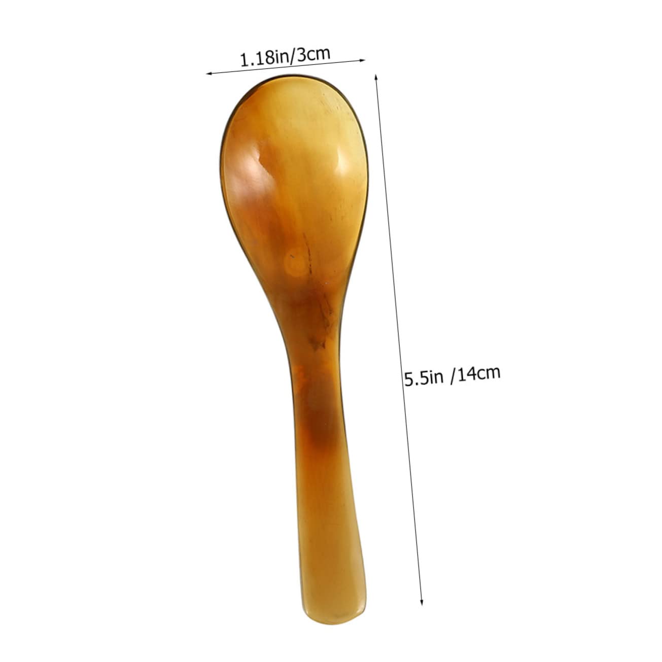 UPKOCH 15piezas Cucharas De Café De Cuerno Natural De Cucharas De Postre Decorativas Utensilios De Cocina Duraderos y Elegantes Para Servir Café y Pasteles