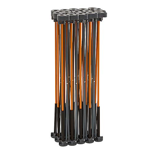 Bora Centipede 4X8 15-Strut Work Stand And Portable Table | Xl Sawhorse Support With Folding, Collapsible Steel Legs, Ck15S, Orange #TOP4