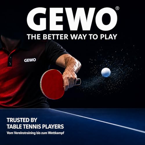 Raquette de tennis de table carbone GEWO Return Pro à manche concave ergonomique