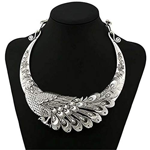 ITFORYA Chunky Collar Necklace Crystal Bib Necklace, Boho Collar Necklace for Women Costume Jewelry for Prom