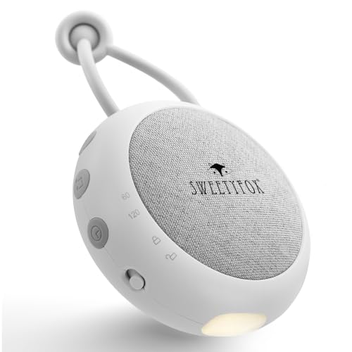 Sweety Fox White Noise Machine, Einschlafhilfe Kinder, Nachtlicht, Weiß – Ansicht 1