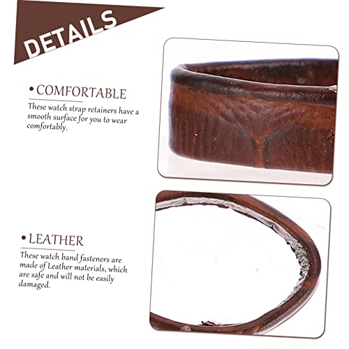 GALPADA 30pcs Supple Loop for Watchband Replacement Watch Band Keeper Leather Watchband Loop Parts4