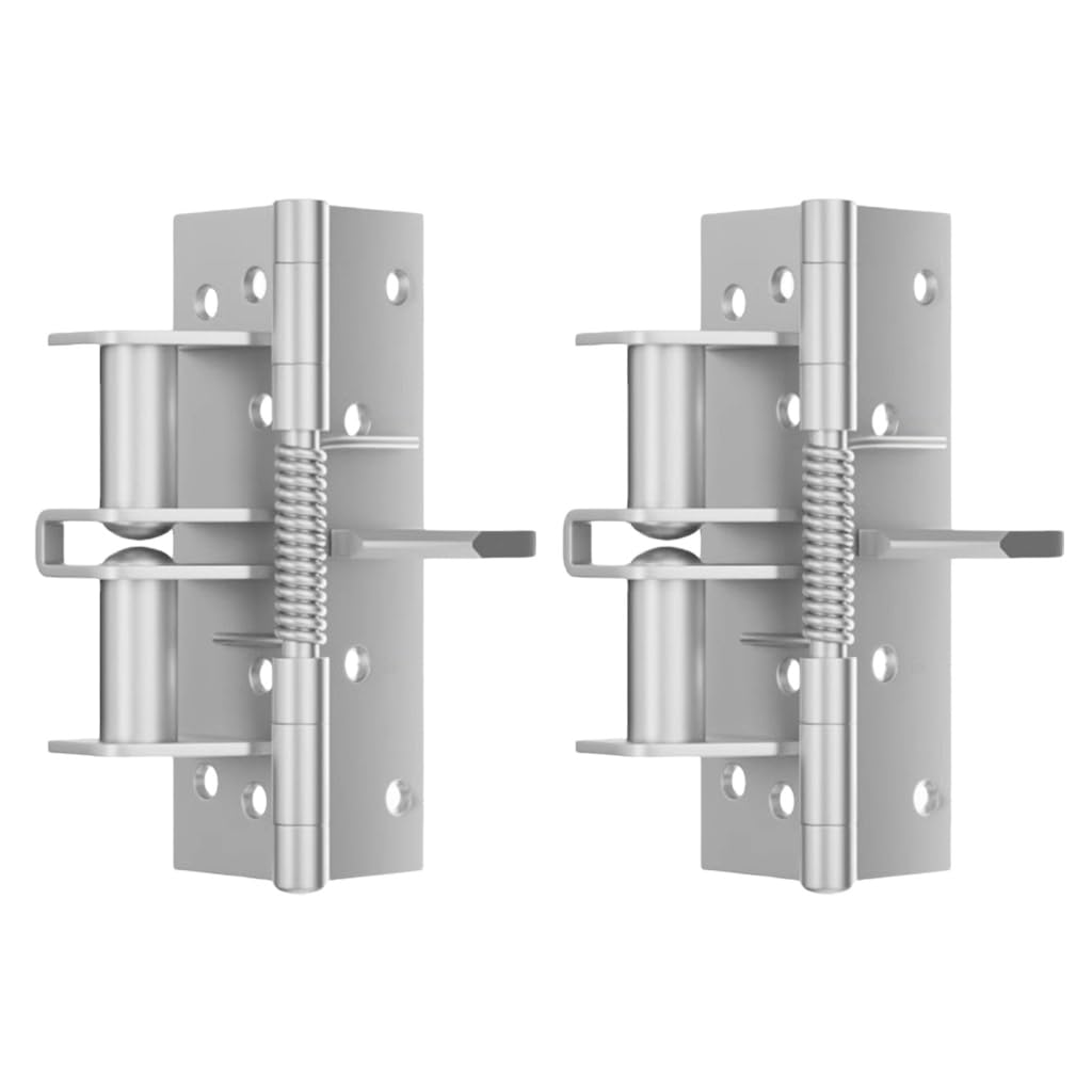 GMBYLBY 2Pcs Automatic Door Hinge 90 Degree Positioning Buffer Rebounds Device Multifunction Detachable Gate