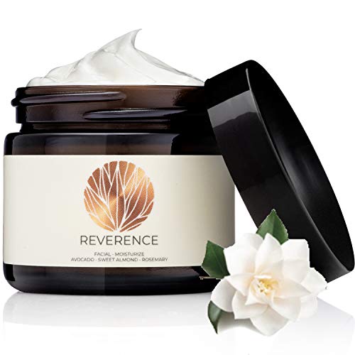 Daily Facial Moisturizing Cream | 100% Organic & Natural Plant Based | For Deep Moisturizing, Anti Aging, For Women & Men with Sensitive Dry Combination or Oily Skin | 2.0 oz - REVERENCE NATURALS