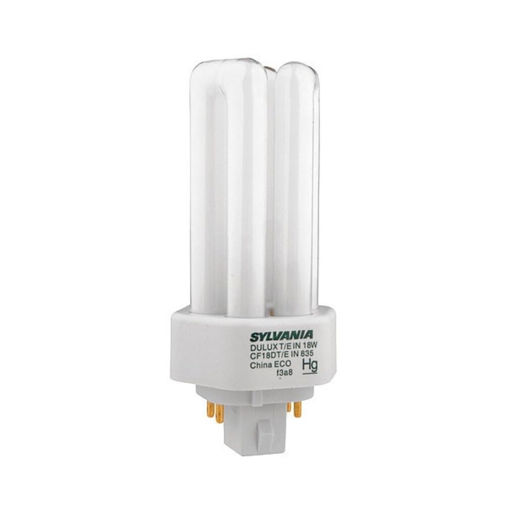 Sylvania Dulux T/E/in CFL Compact Fluorescent Light Bulb 4 Pin 18W, 1 Pack