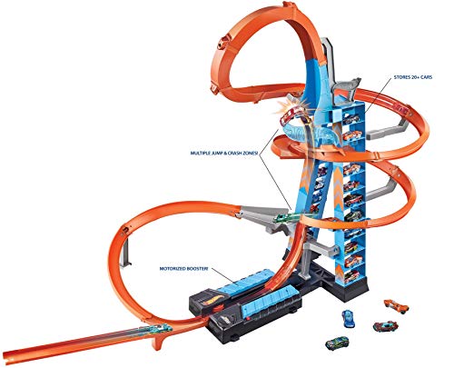 Hot Wheels - Pista y garaje para coches de juguetes, regalo para niños y niñas +5 años (Mattel GWT39), Embalaje sostenible, Exclusivo en Amazon