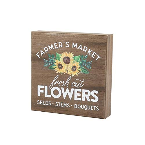Collins PaintingFarmer's Market Fresh Cut Flowers' Box Sign