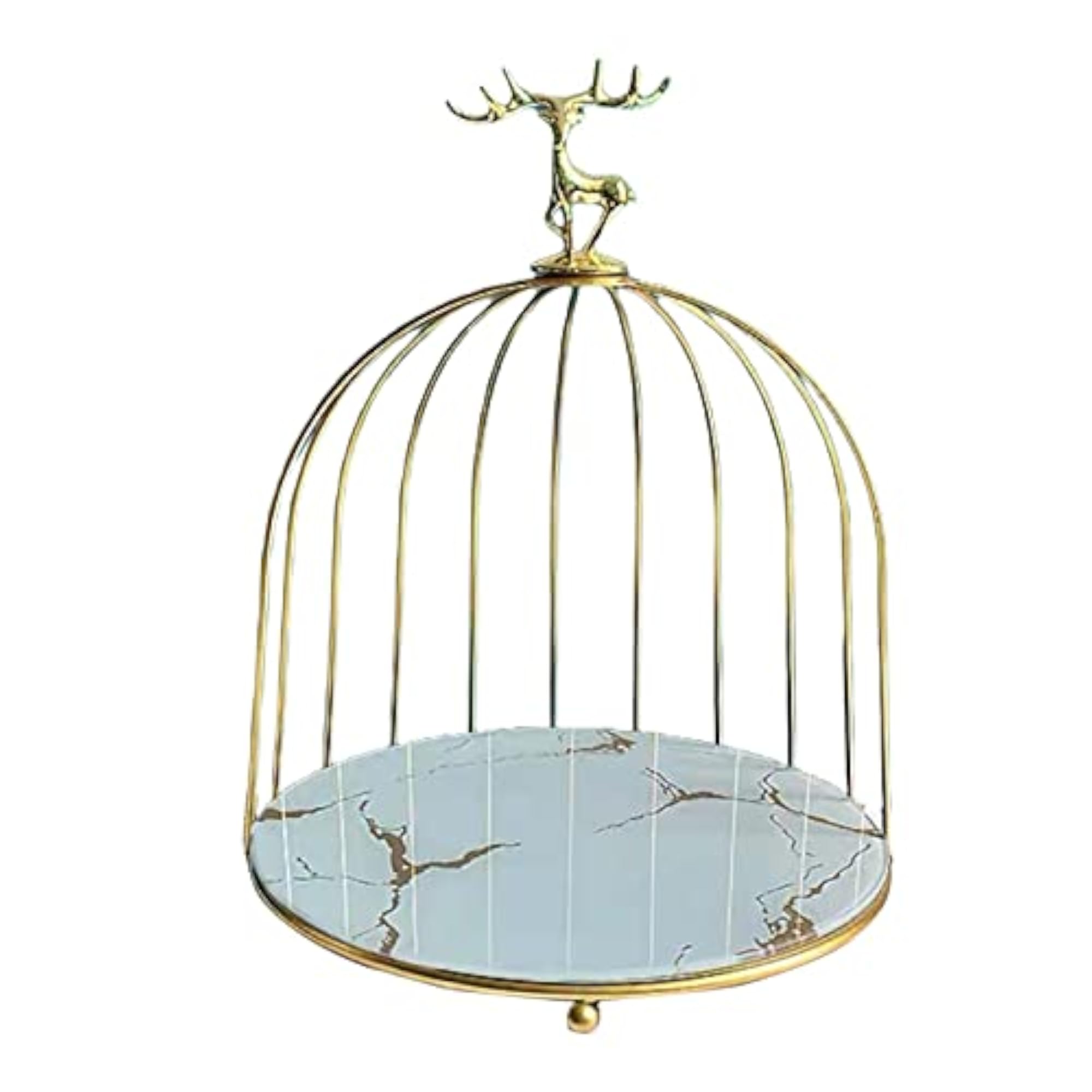 Bird Cage Cosmetic Storage Rack Dresser Organizer