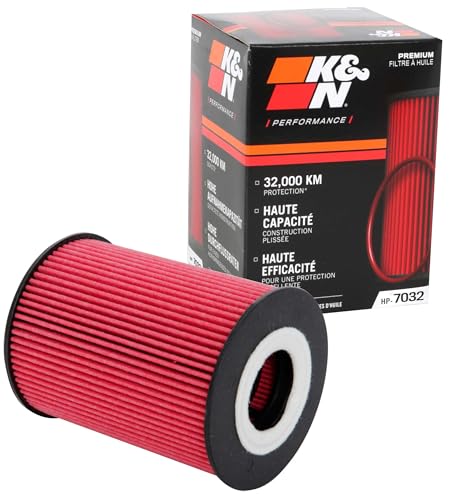 K&N Premium Oil Filter: 20,000 Mile Engine Protection, High Capacity/High Efficiency: Compatible with 2006-2020 PORSCHE/BMW (911, Cayenne, Macan, Panamera, Carrera, GT3, Turbo, M5, M6), HP-7032